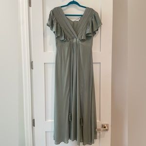 Baltic Born deep v maxi dress
